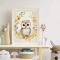 Owl in Bloom No. 3 - Peintio