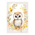 Owl in Bloom No. 3 - Peintio