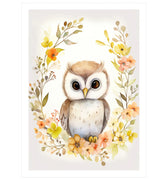 Owl in Bloom No. 3 - Peintio