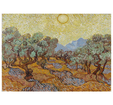 Vincent van Gogh - Olive Trees with Yellow Sky and Sun - Peintio