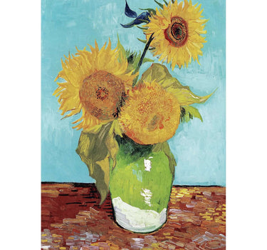 Vincent van Gogh - Vase with Three Sunflowers - Peintio