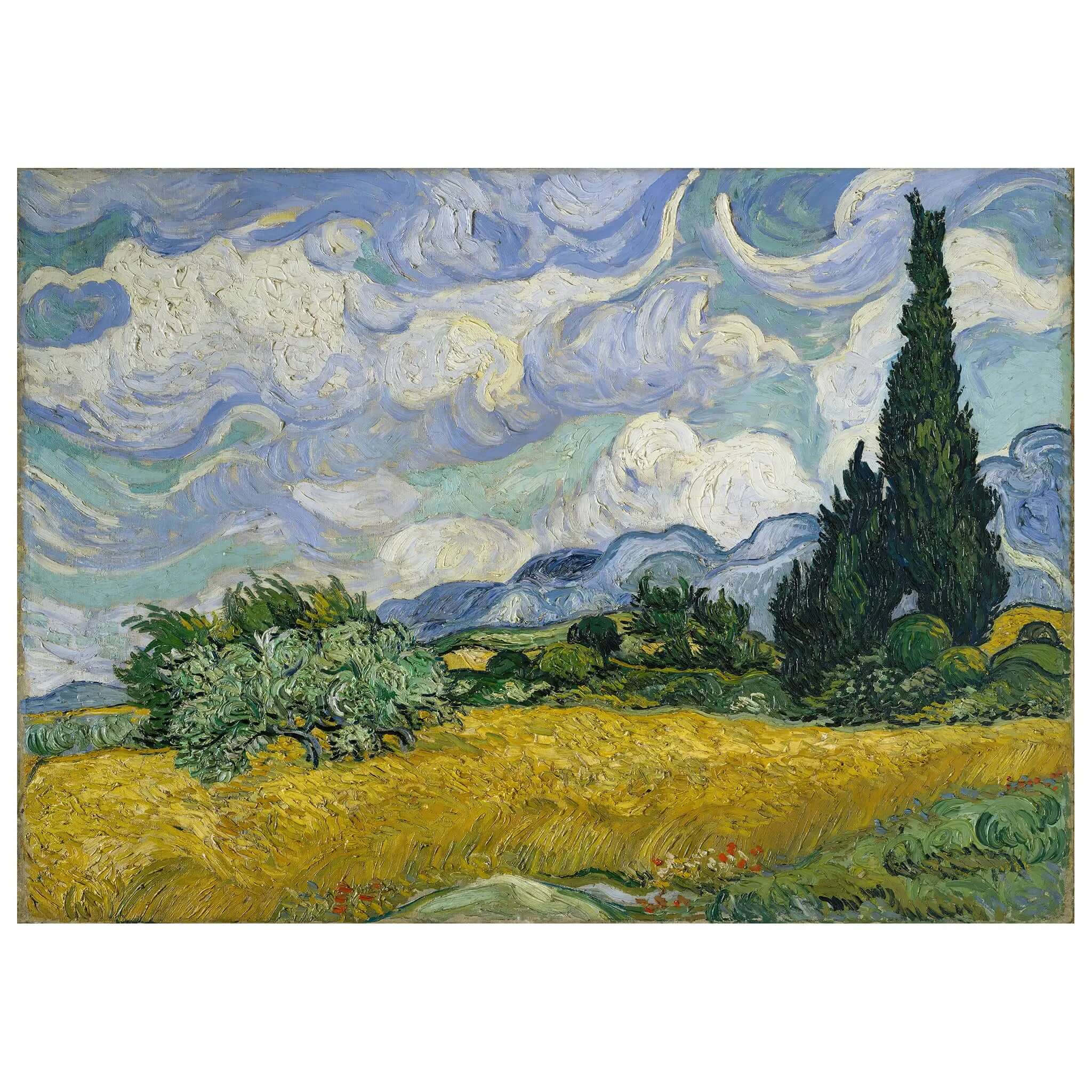 Vincent van Gogh - Wheat Field with Cypresses