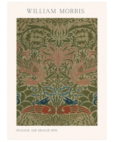 William Morris Peacock and Dragon - Peintio