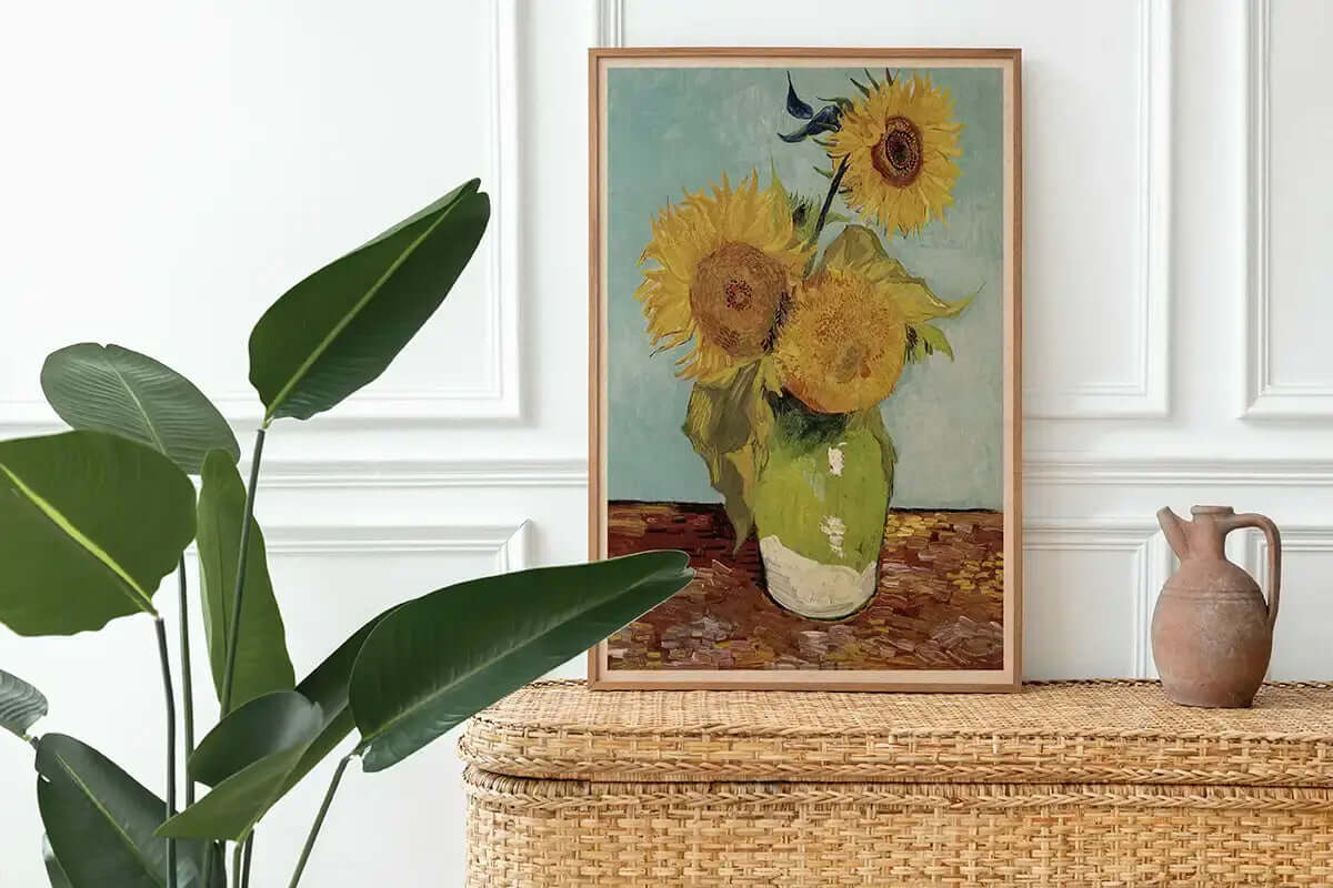 Vincent van Gogh - Vase with Three Sunflowers